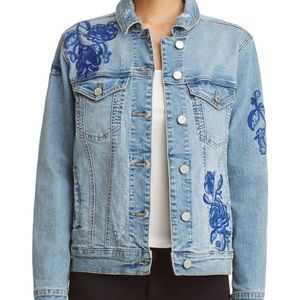 Oversized denim jacket with embroidery BlankNyc